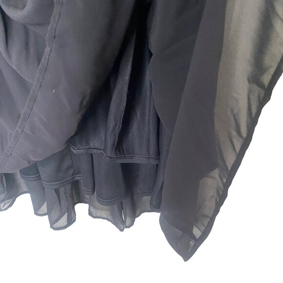 H&M Black Dress Size 22 Sleeveless Chiffon Lined Midi Plus Size Party Cocktail - Picture 7 of 11